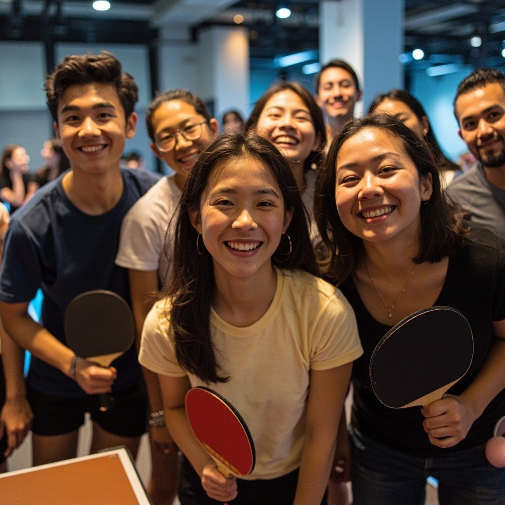 Group of people at Aussie Table Tennis Social Meetup group